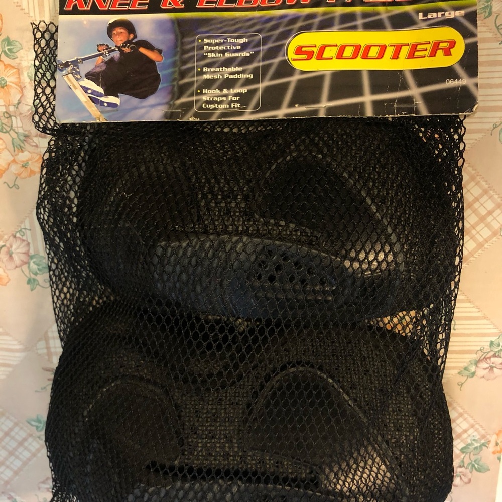 Scooter Knee and Elbow Pads - Black